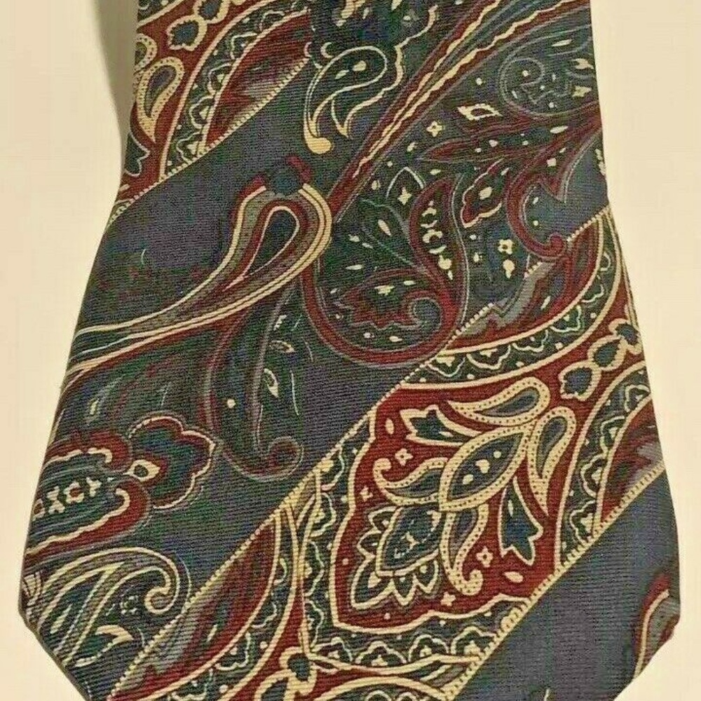 REPP MENS SILK BLUE PURPLE GREY TIE